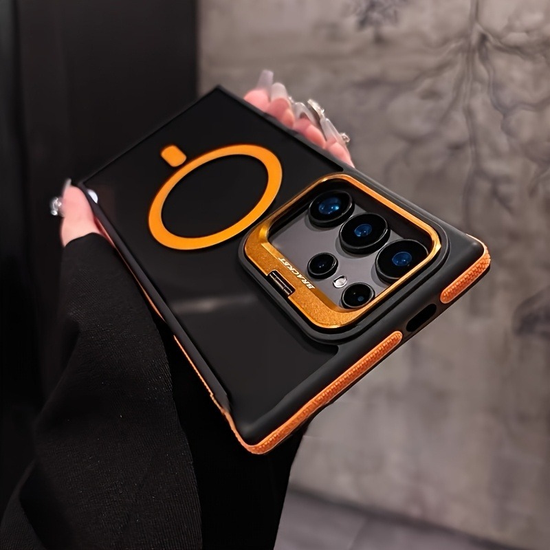 Magnetic Charging Stand - Capa Translúcida de Luxo com Suporte