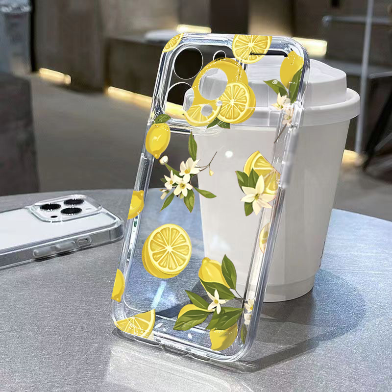 Samsung Galaxy A55 - Verão fruta limão flor clara caso