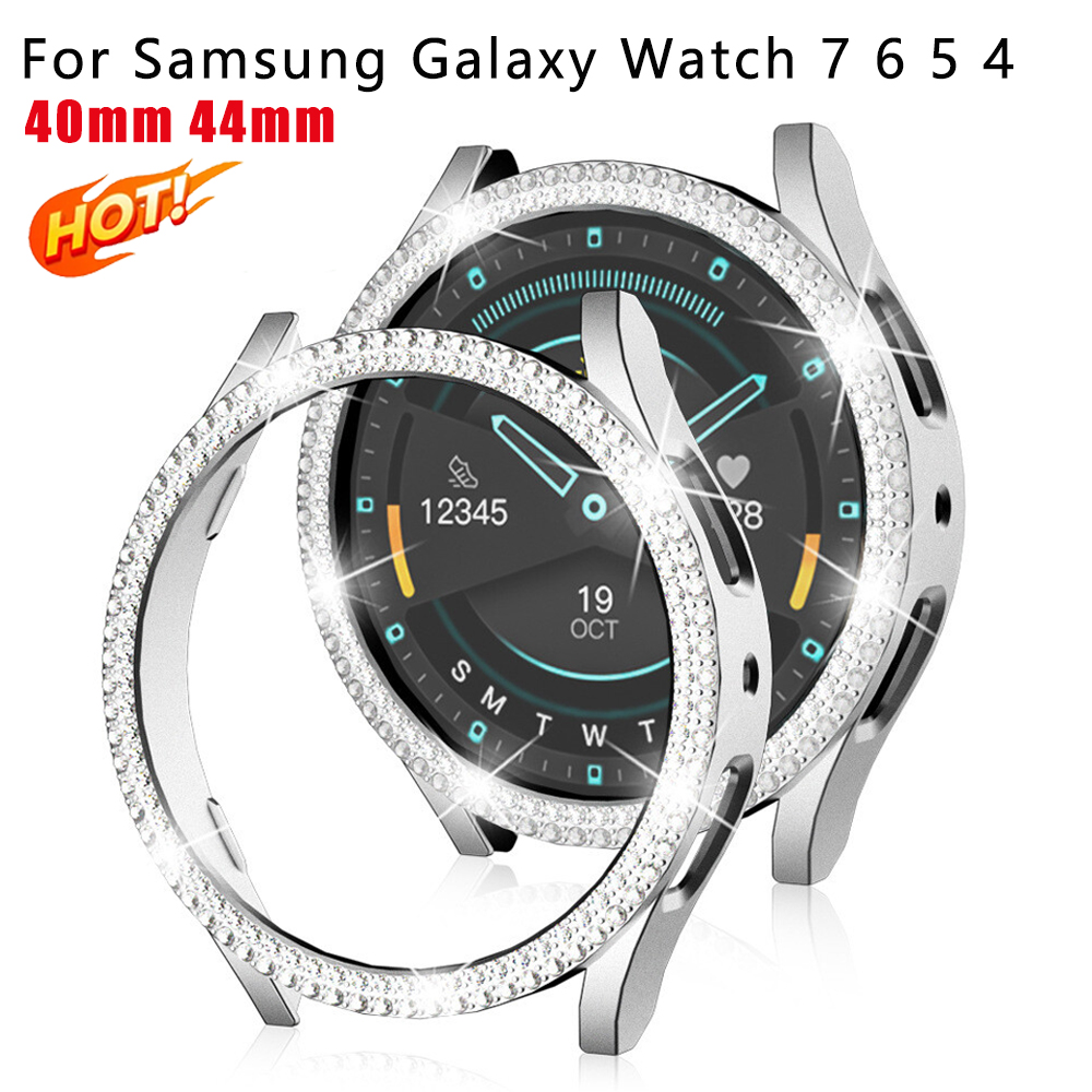 Accessories For Galaxy Watch 5 - Capa Protetora Transparente Bling Diamond para