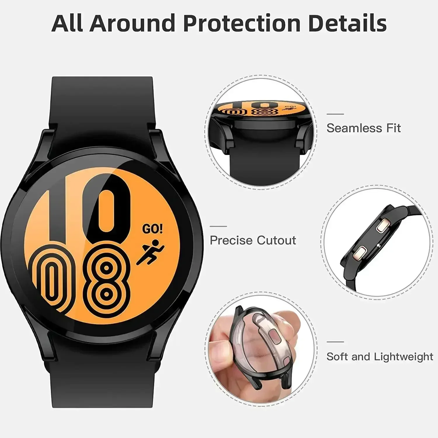 Capa para samsung galaxy watch - Accessories For Galaxy Watch 5 avaliação e preço