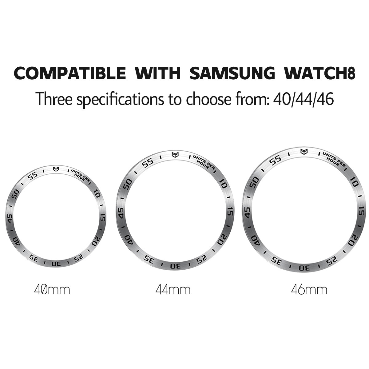 Anel de moldura de metal para  - Accessories For Galaxy Watch 5 avaliação e preço